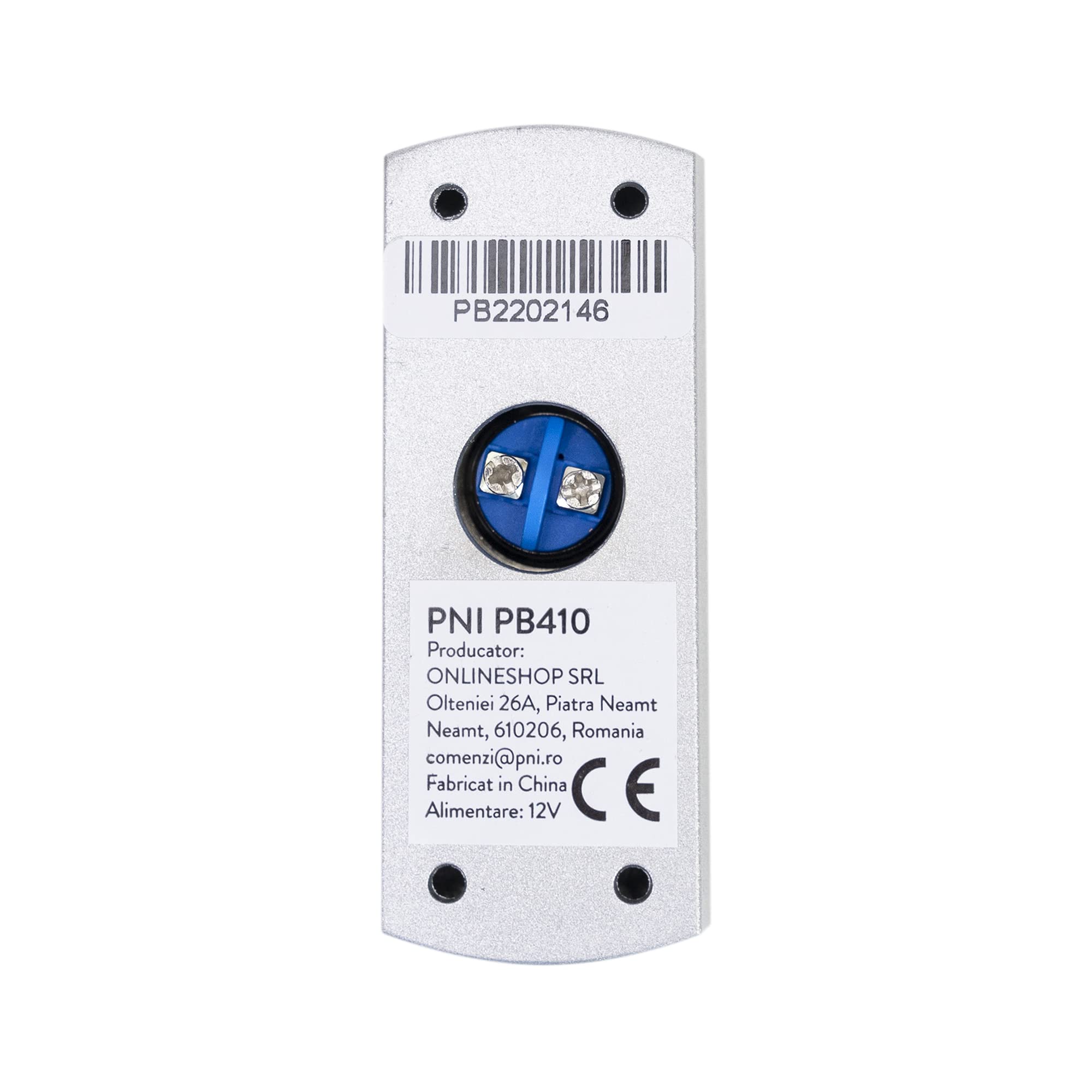 SilverCloud Zutrittstaster SCPB303 – Edelstahl-Drucktaster Für Türfreigabe, NO/COM, 12 V DC, Max. 3 A – Für Zutrittskontrollsysteme – Robust & Langlebig