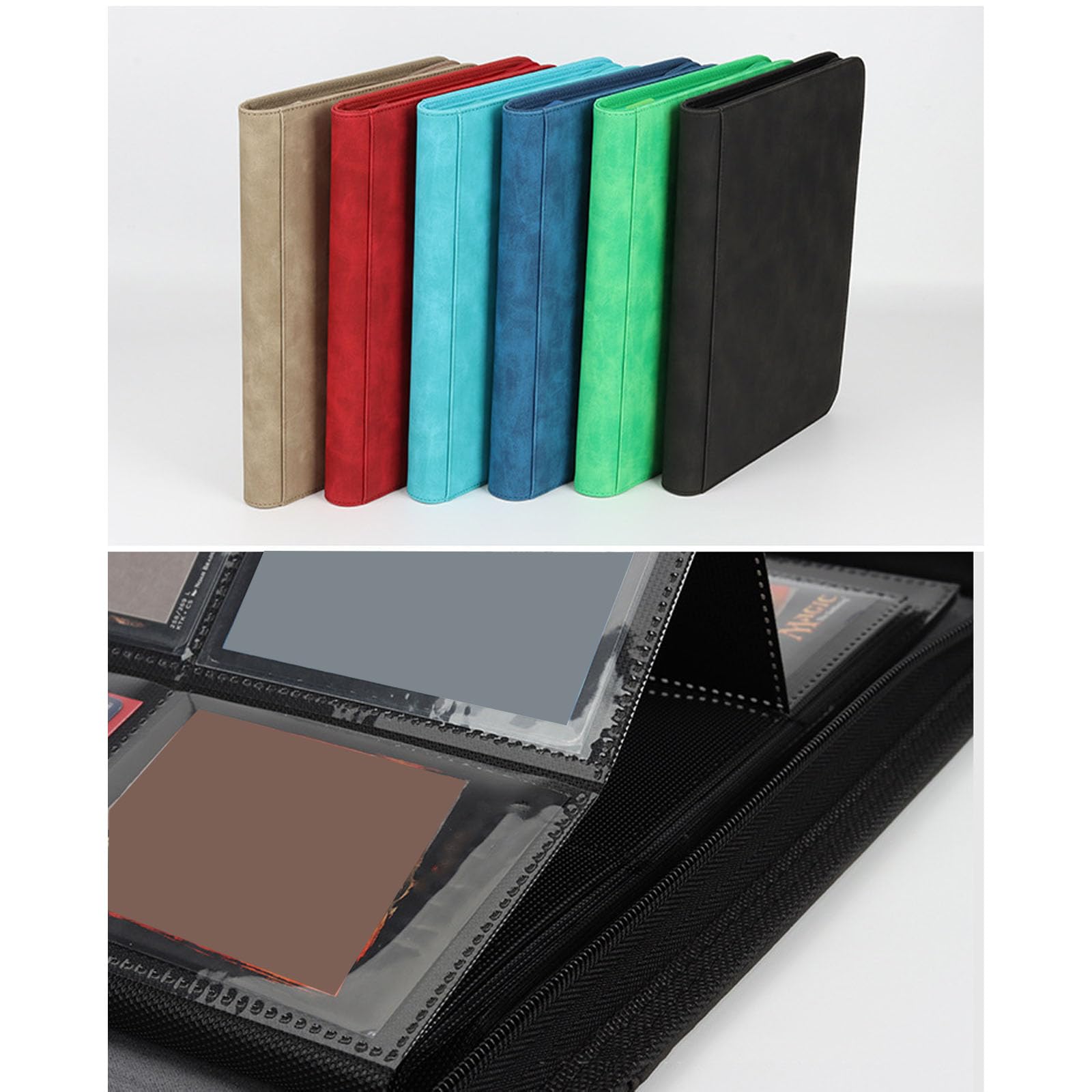 Libro di carte da collezione da 20 pagine con imbottitura rinforzata protegge le preziose carte da gioco da danni e usura trasparente PP Film Card Sleeves carte da gioco ordinatamente