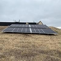 Vista 5 de SolarPoolSupply Panel solar de calentador de piscina de grado industrial: sistema de montaje superior sin tirantes de viento alto y máxima