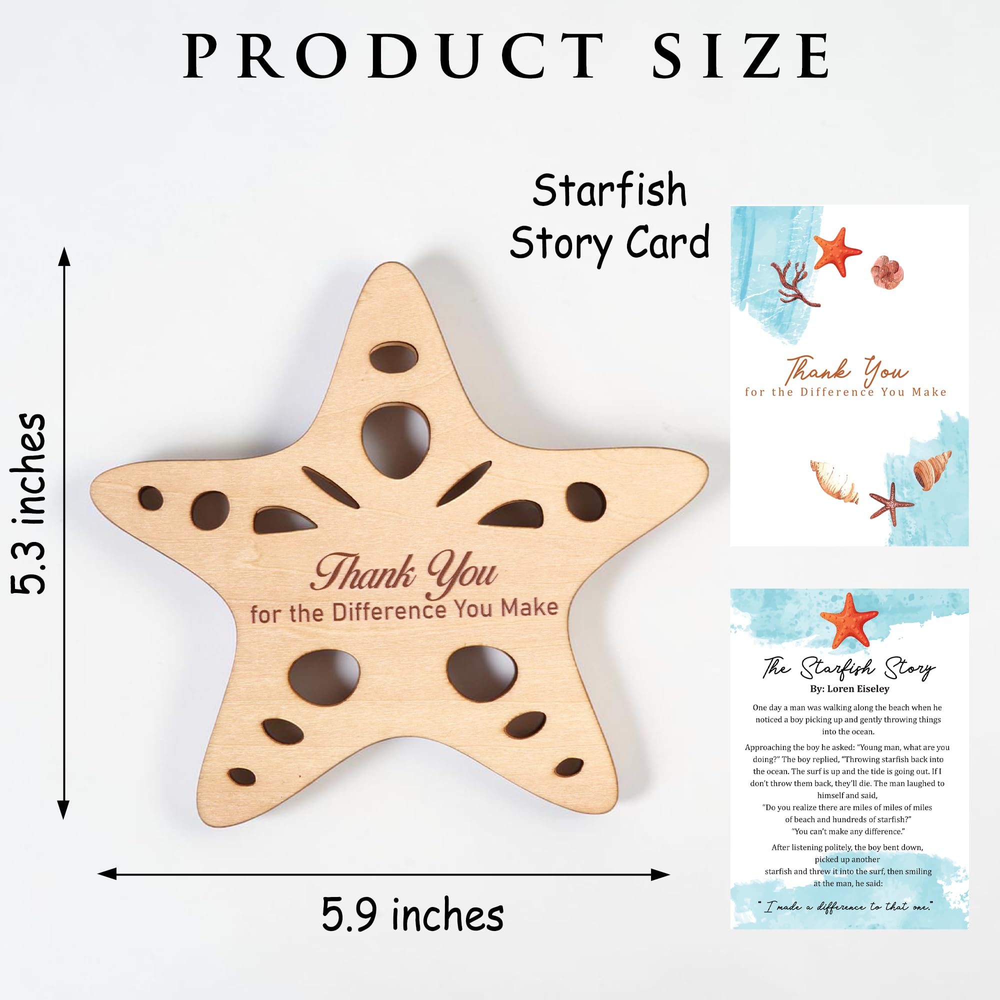 Starfish Teacher Gift Card Holder, Teacher Appreciation Gifts for Women, Thank You Gifts for Women Teachers, End of Year Preschool Middle School High School Back to School