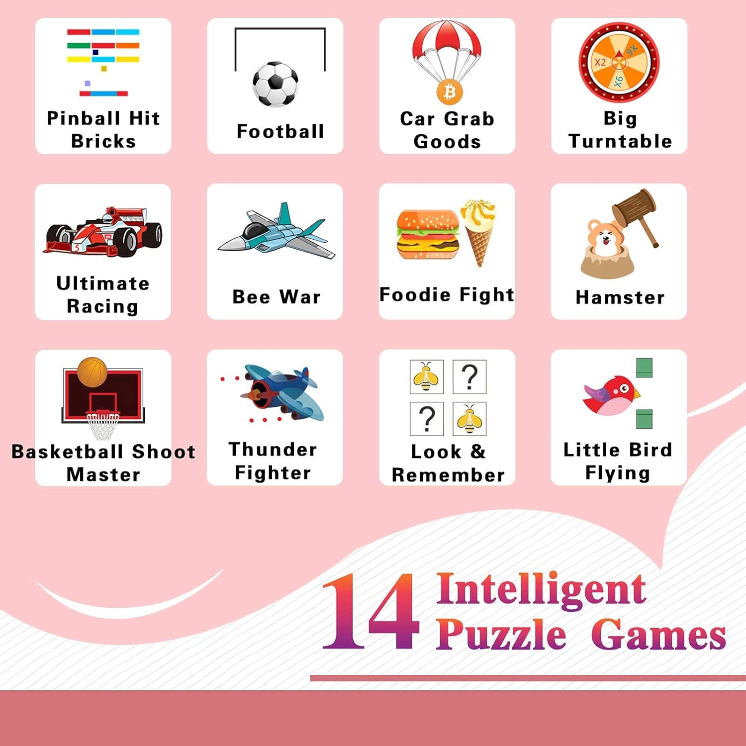 Best Cyber Deals 🔥 WILLOWWIND Kids Smart Watch for Boys Girls - Children's Smartwatch with 14 Games Music Mp3 Player Alarms Calculator for Students 4-12 Years Old Birthday Gift (Pink)