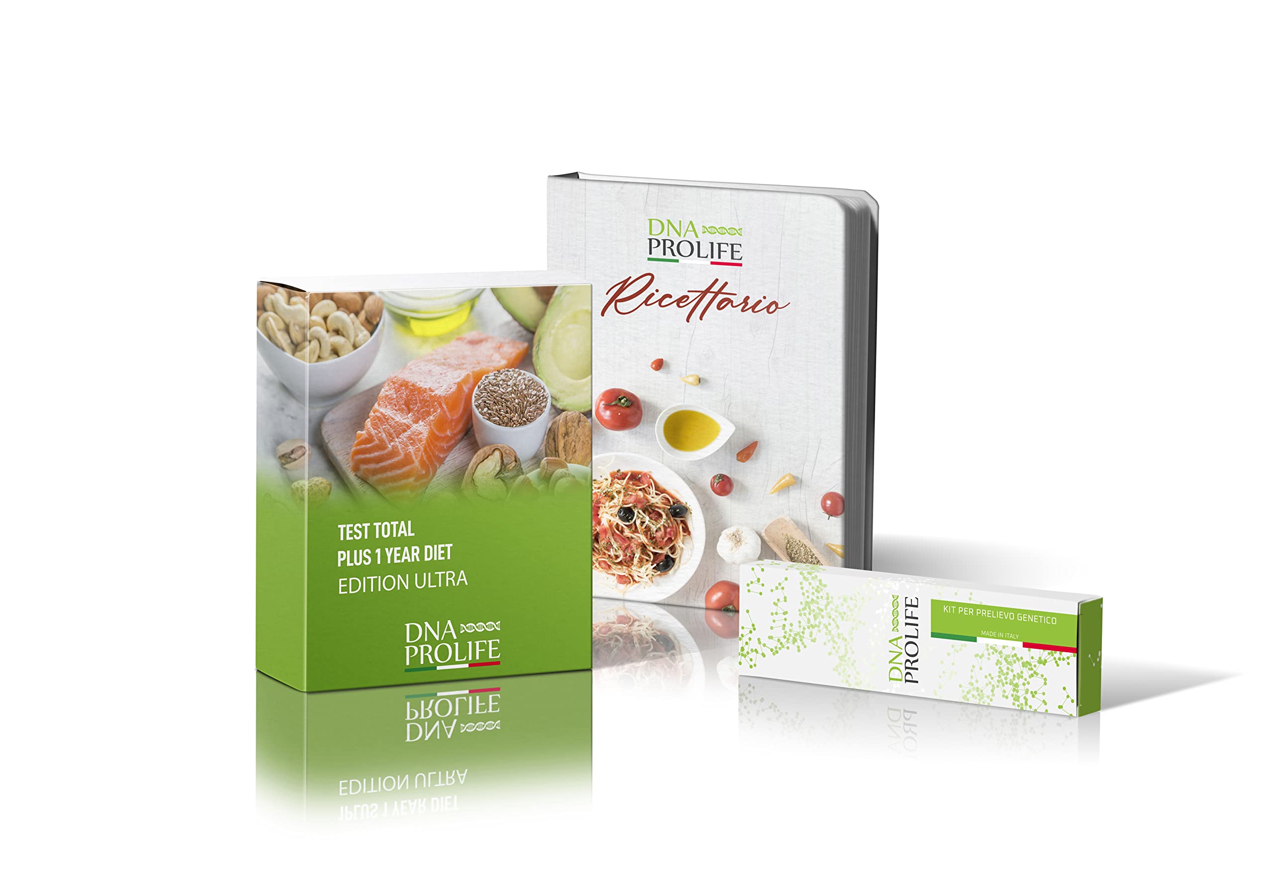 DIENNEA Prolife - Programma + Test Control - 1 Year ULTRA - Test Glutine e Lattosio - Test Intolleranze Alimentari - Include 1 Anno di Programma Alimentare - Kit Prelievo e Ricettario - Made in Italy
