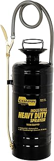 Chapin International 1352 3-Gallon Industrial Tri-Poxy Steel Heavy Duty Sprayer for Industrial Chemical Applications, Black