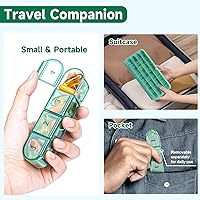 Vista 6 de Pastillero mensual 1 veces al día, pastillero para 30 días, pastillero de un mes para viajes, pastilleros de 31 días, almacenamiento mensual