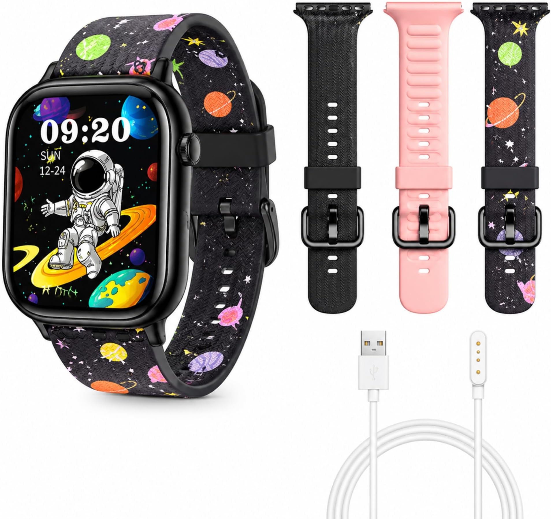 Wisme X66 Mini Kids Smart Watch with FreeFit App, IP67 Waterproof Fitness Tracker, Bluetooth Touch Screen Smartwatch for Kids Boys Girls, Heart Rate Sleep Monitor Activity Tracker