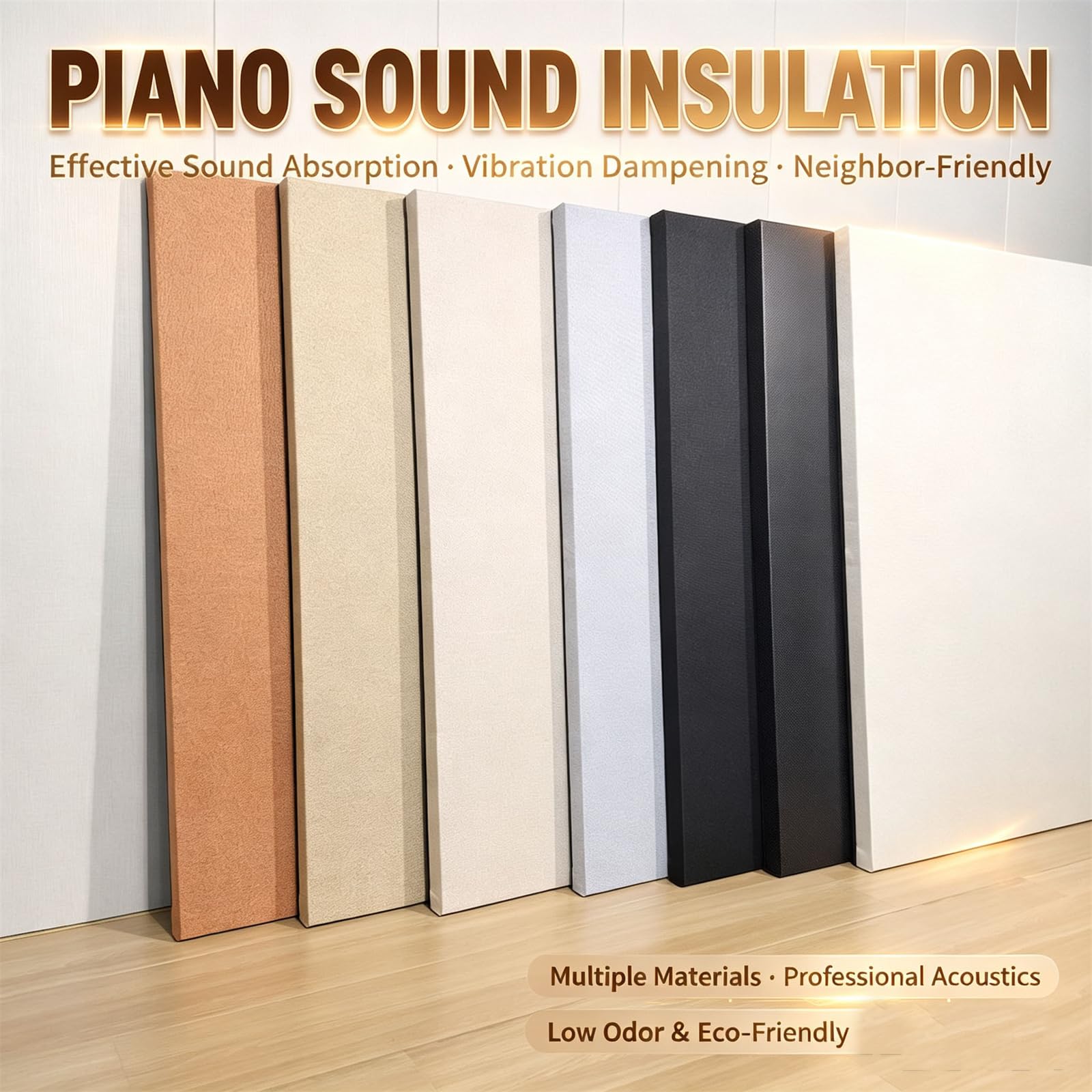 GAENZA Alfombra Insonorizada para Piano-Vertical | Alfombras Con Reducción De Ruido Para Piano, Aislamiento Térmico, A Prueba De Humedad, Almohadilla Antivibración