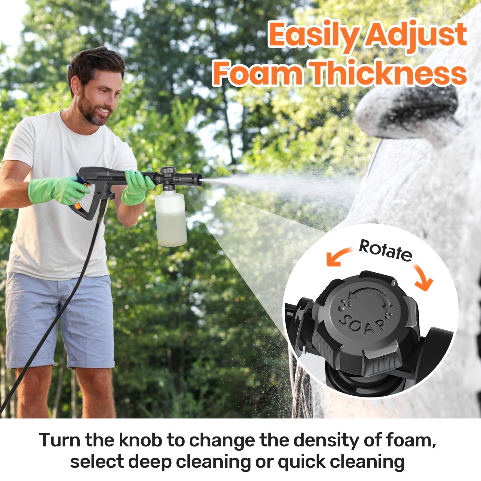 Electric Pressure Washer, 3000 PSI 2.4 GPM Power Washer with