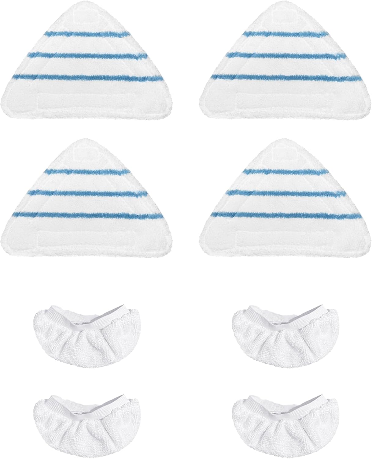 8 Pack Reusable Mop Pads Compatible with True & Tidy STM-500, STM-700 Steam Mops, Refills for Turonic ST3 Steam Mop Microfiber Washable Pads, Cloths for Floor Cleaning, Scrubbing and Floor Caring