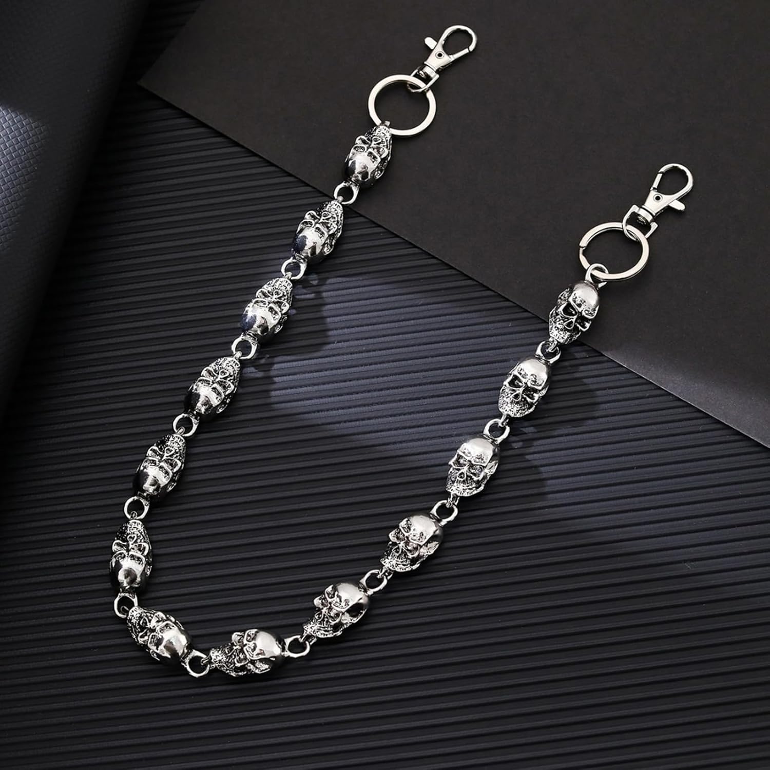 Wallet Chains Skull Head Punk Jeans Chain Fashion Wallet Chain Goth Accessories for Men Women - Image 8