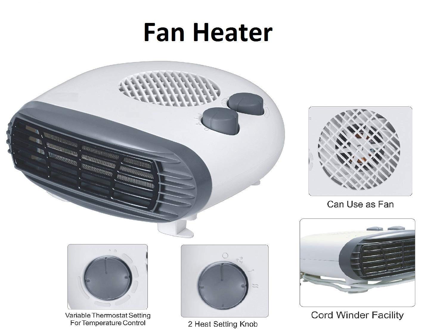 Reeco Fan Heater Heat Blow || Silent 