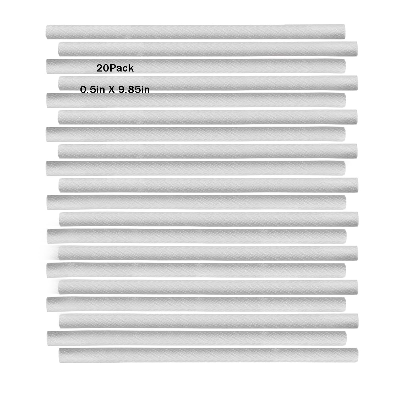 Oil Lamp Wicks, Braided Wicks Suitable for Outdoor Citronella Torches, Wicks Used for Glass Bottles, Fiberglass Replacement Wicks, Easy to Cut, Long-Lasting Flame,9.85