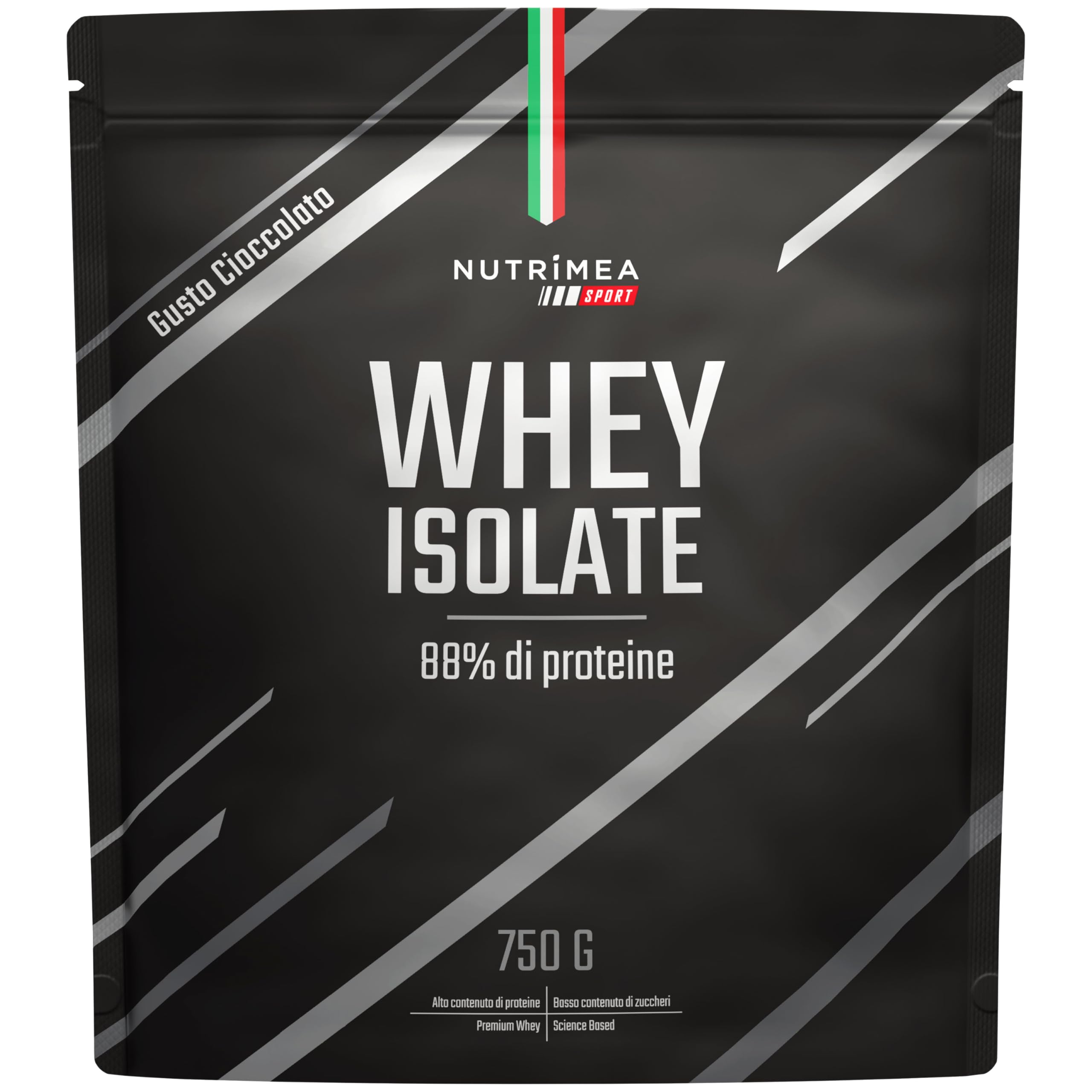 Proteine Whey in Polvere | Gusto Cioccolato | Crescita e Recupero Muscolare | BCAA e EAA | 750 g | 30 Dosi | Nutrimea