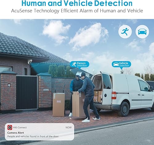 Miniatura 4 de DS-2CD2386G2-ISUSL Cámara IP HIK 8MP PoE de 0.110 in, cámara de red 4K AcuSense Torreta con luz estroboscópica y advertencia audible, micrófono y