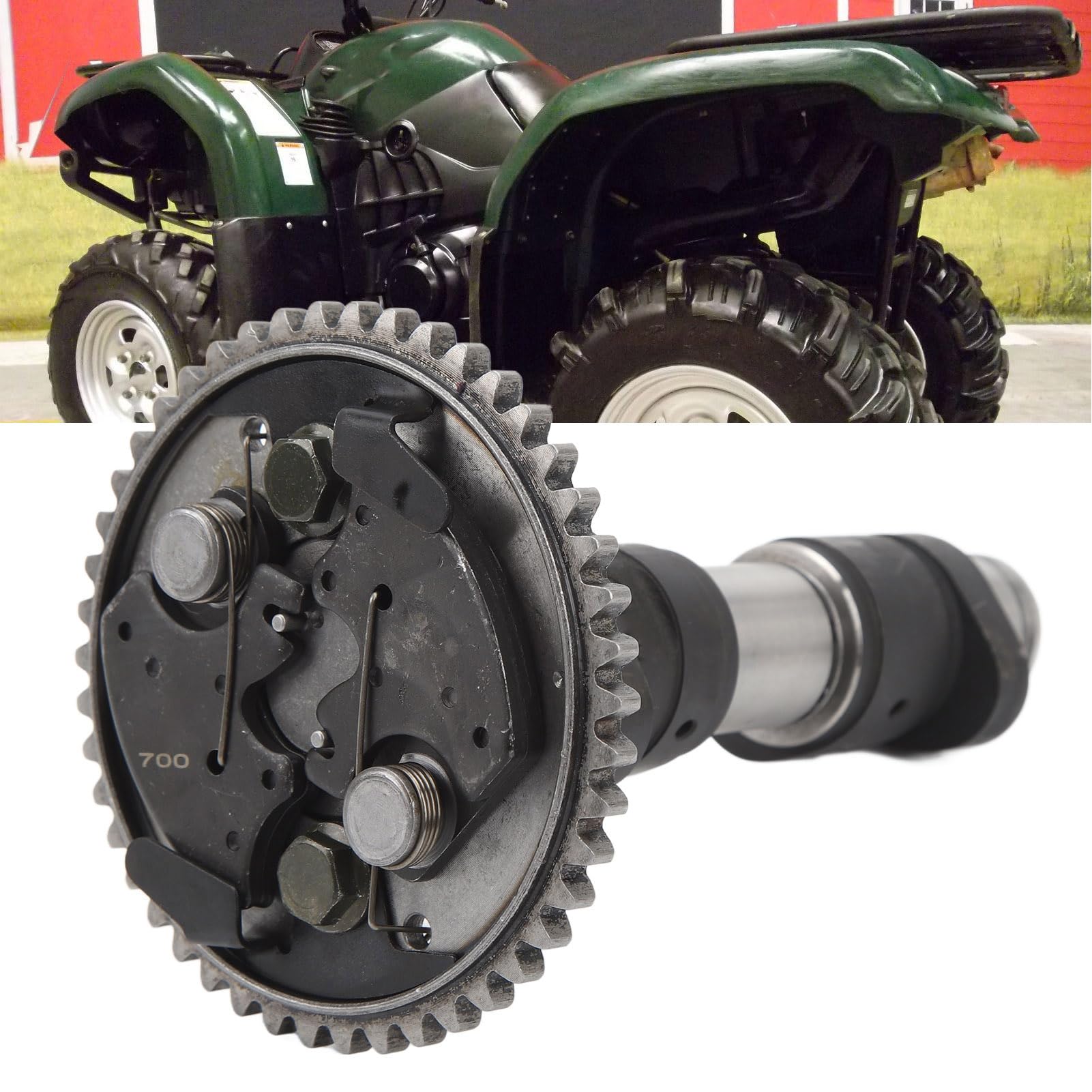 Pilipane Conjunto De árbol De Levas, Repuesto para Grizzly 660 Y Rhino 660, Piñón De Engranaje De Leva De Bajo Desgaste, Pieza Duradera De Motor ATV, árbol De Levas del Motor