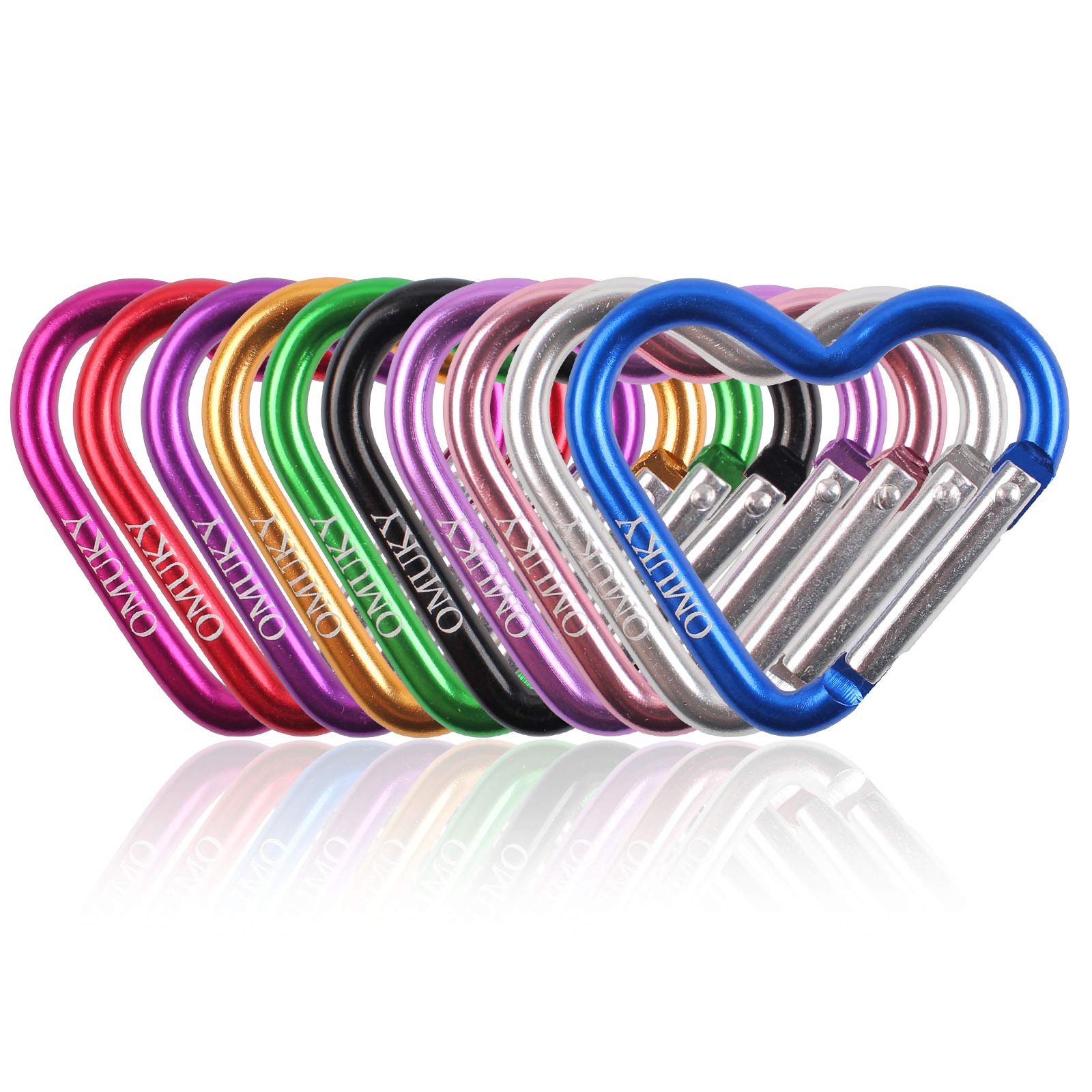 OMUKY Multicolor Carabiners Hook Clips Camping Accessories Buckle for Outdoor Hiking Traveling