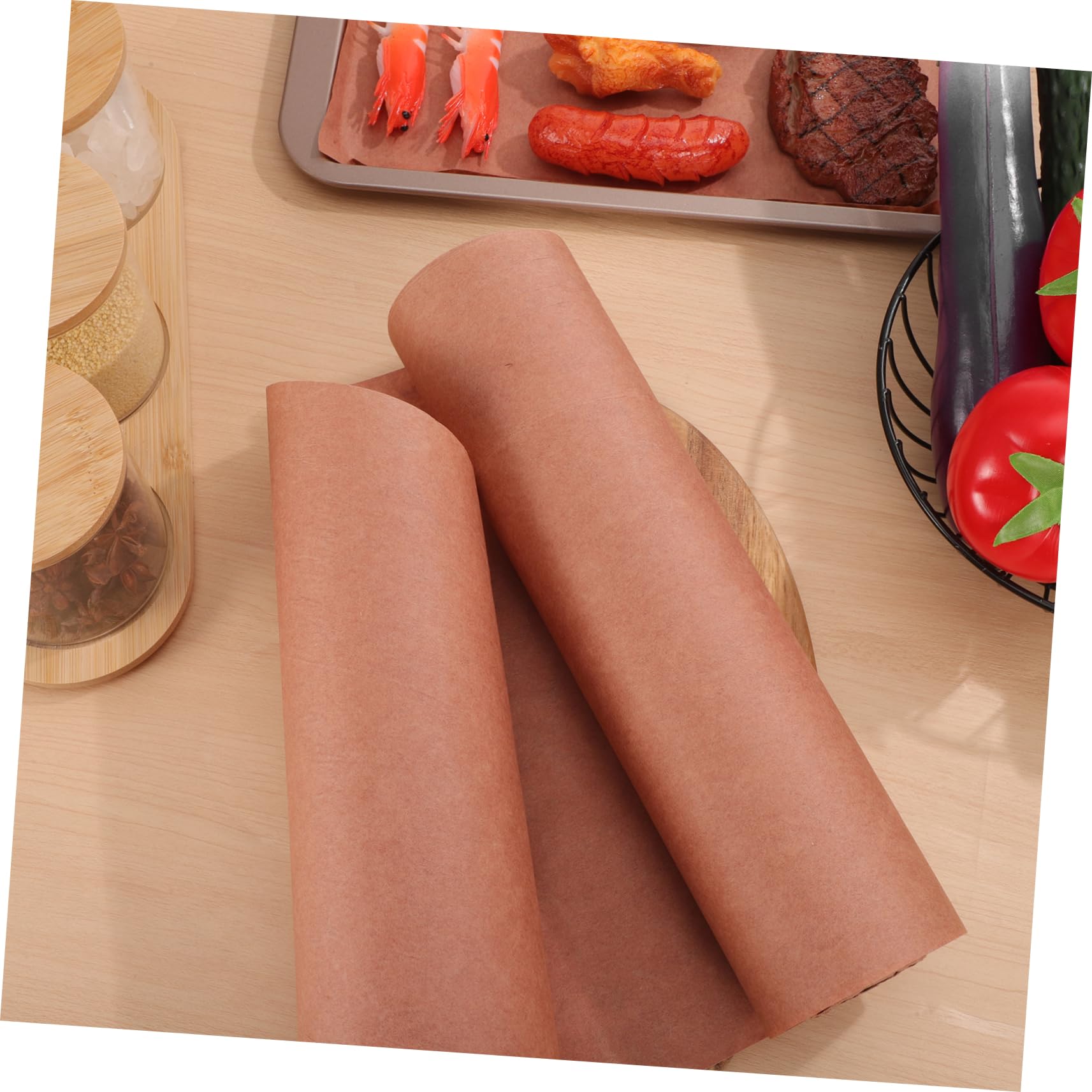 ULTECHNOVO Papel de Carnicero Gramos Papel Pergamino Antiadherente para Barbacoa y Envoltura de Carne para Hornear y Ahumar Casa