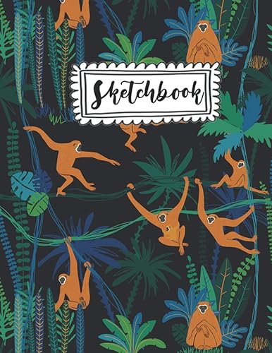 Sketchbook: 8.5 x11 size &amp; total 120 sheets of Sketch Pad: Sketch book notebook The Monkey matte cover sketch book, Gifts for kids, Teens &amp; ... Painting, Water Color,