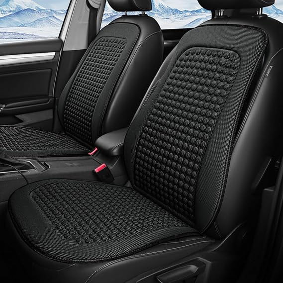 Cooling Car Seat Cover, Cooling Car Seat Cushion, Breathable Front Seats Coolings Air Seats Cushion, Black