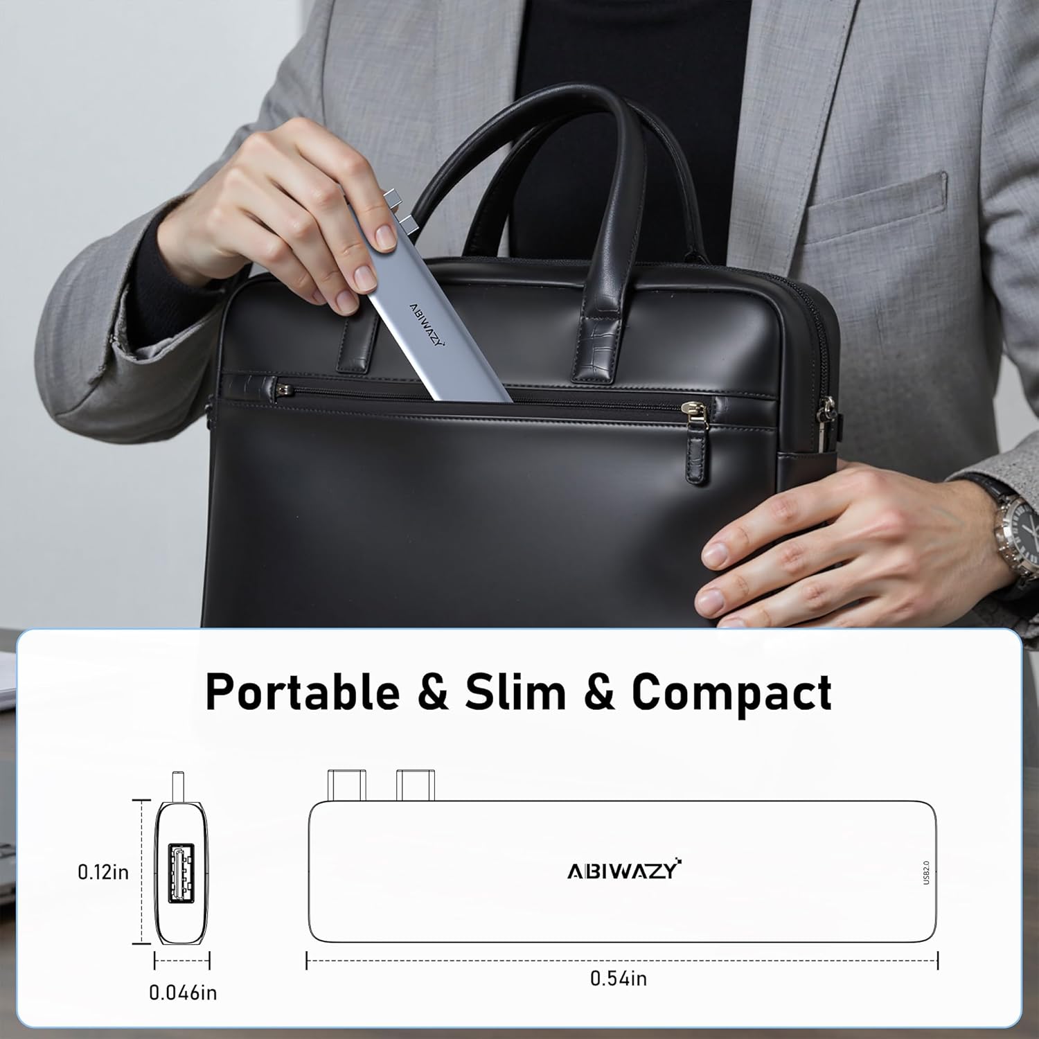 USB C Hub Adapter for MacBook Pro/Air M4 M3 M2 M1, 8-in-2 Mac USB Adapter Multiport, MacBook Accessories with Thunderbot 3, HDMI 4K@30Hz, USB-C/3 USB-A, SD/Micro SD Card Reader