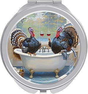 Portable Folding Travel Makeup Mirror, Elegan...