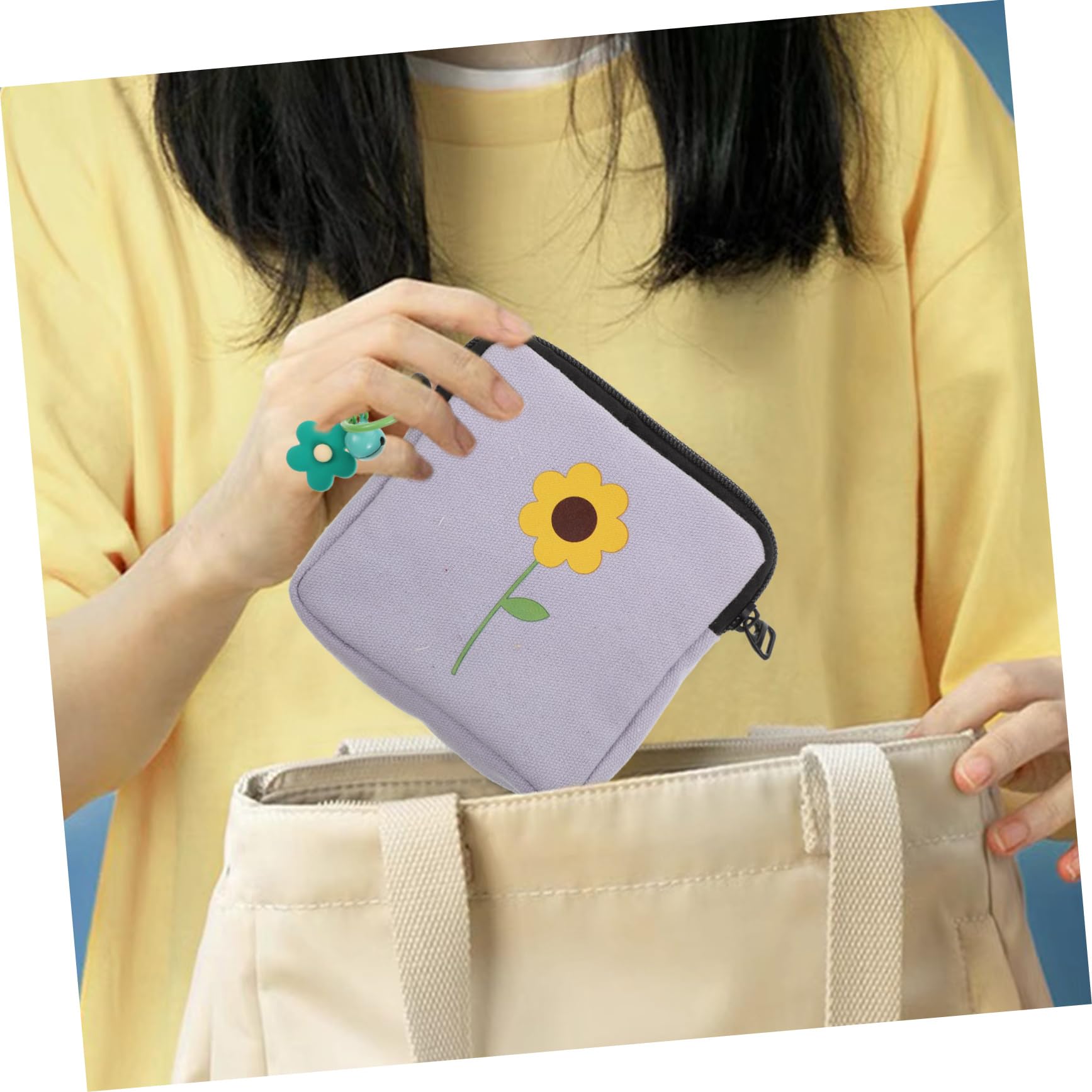 PACKOVE 3 Series Bolsa De Almacenamiento De Compresas Sanitarias De Colores Práctica Y Multifuncional Menstruación Y Cosméticos 2 Piezas X 3