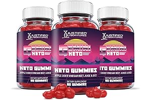 Justified Laboratories Gemini Keto Gummies: 3-Pack Weight Loss Powerhouse with ACV, Pomegranate, and Beet Root