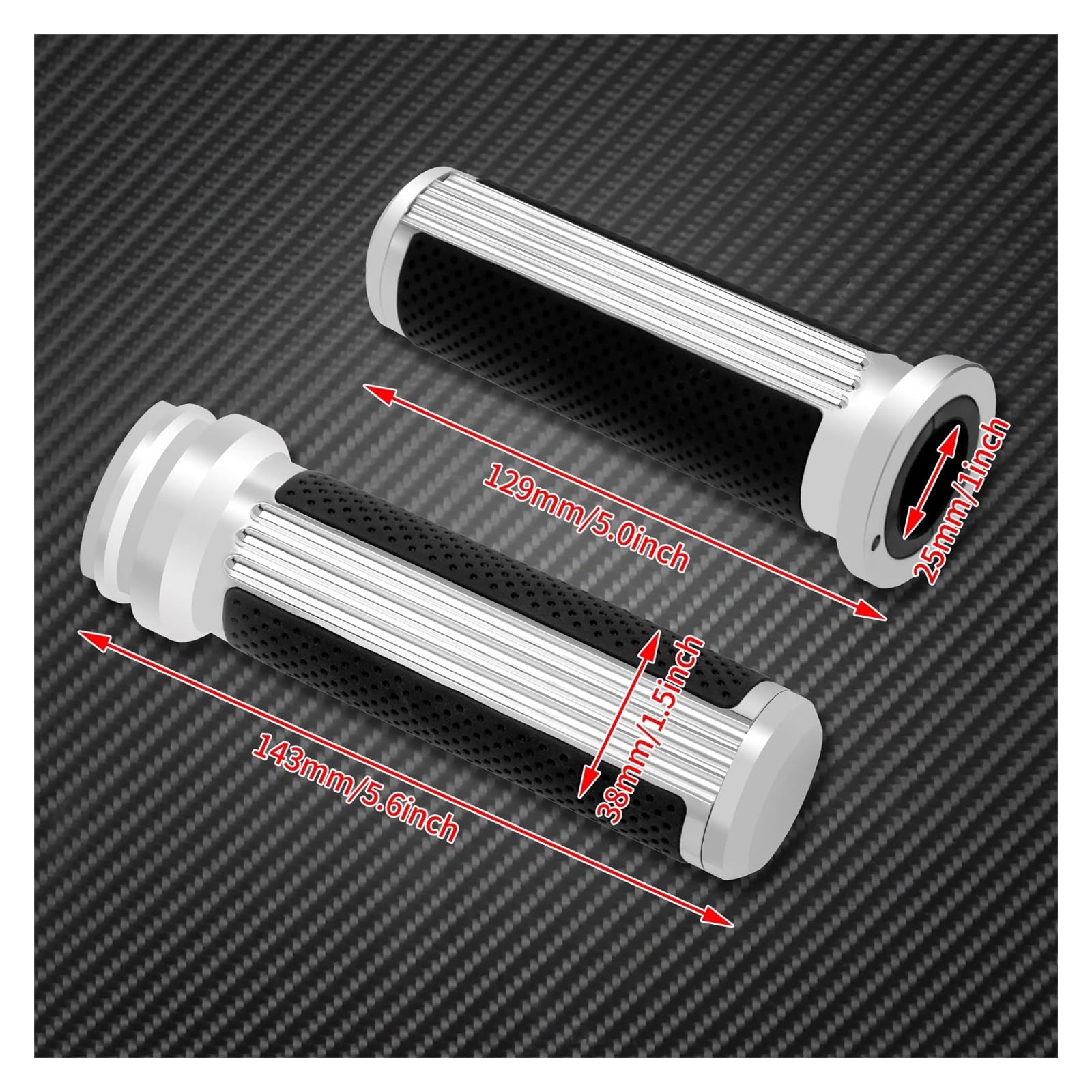 Moto 1 ''25mm Acceleratore elettronico Manubrio Manopole a molla Impugnatura per Har&ley Touring Electra Glide Softail Slim Manopole manubrio