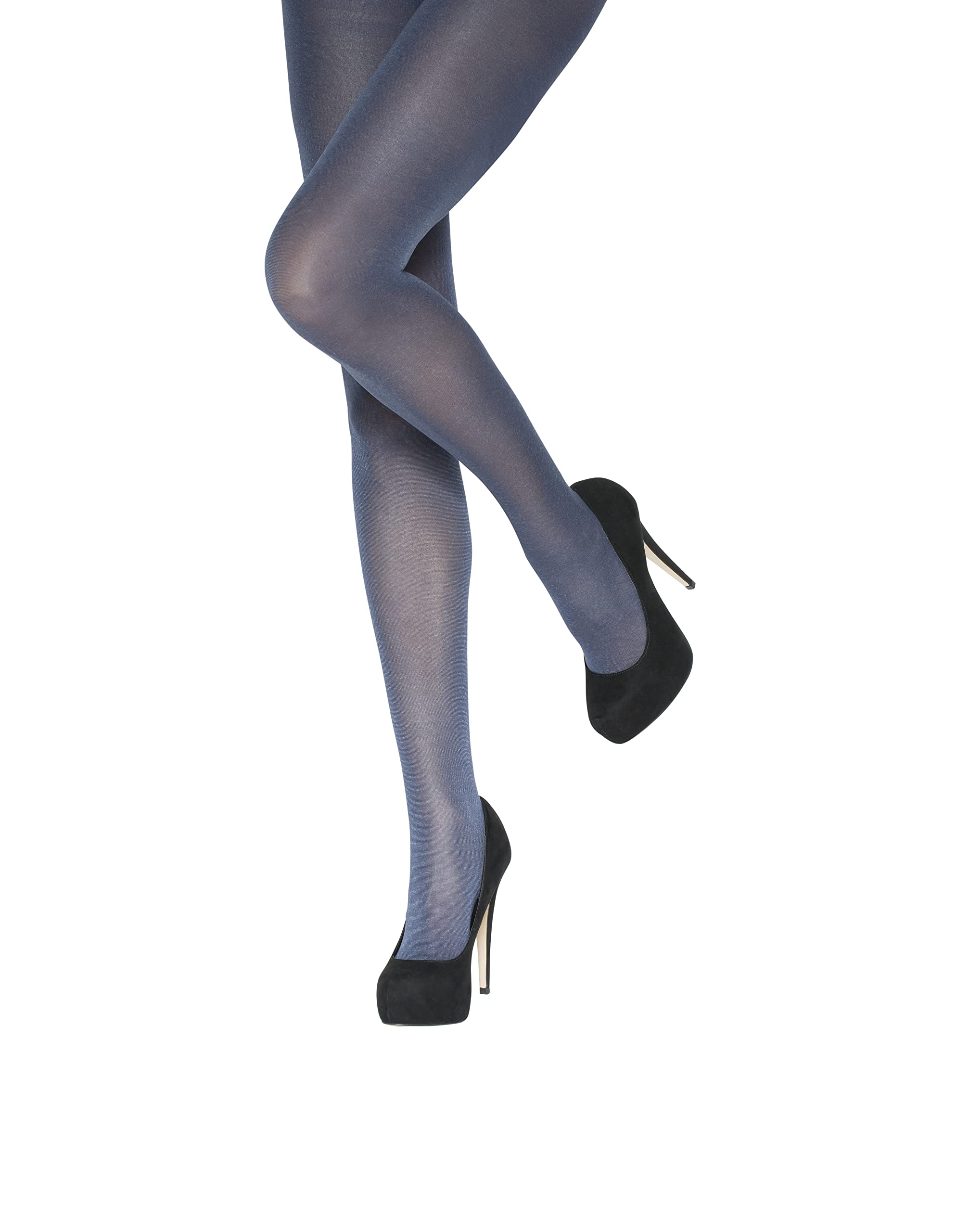 CharnosWomen's Charnos Marl Opaque Navy Small-medium Tights, Regular, S-M UK, Regular