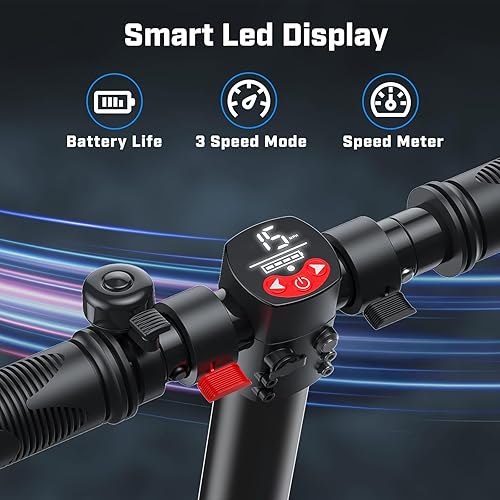 Miniatura 67 de Caroma Patinete eléctrico para niños de 6 a 14 años, motor de 250 W/180 W/150 W y 15 mph, tiempo de conducción de 85 minutos, altura y velocidad