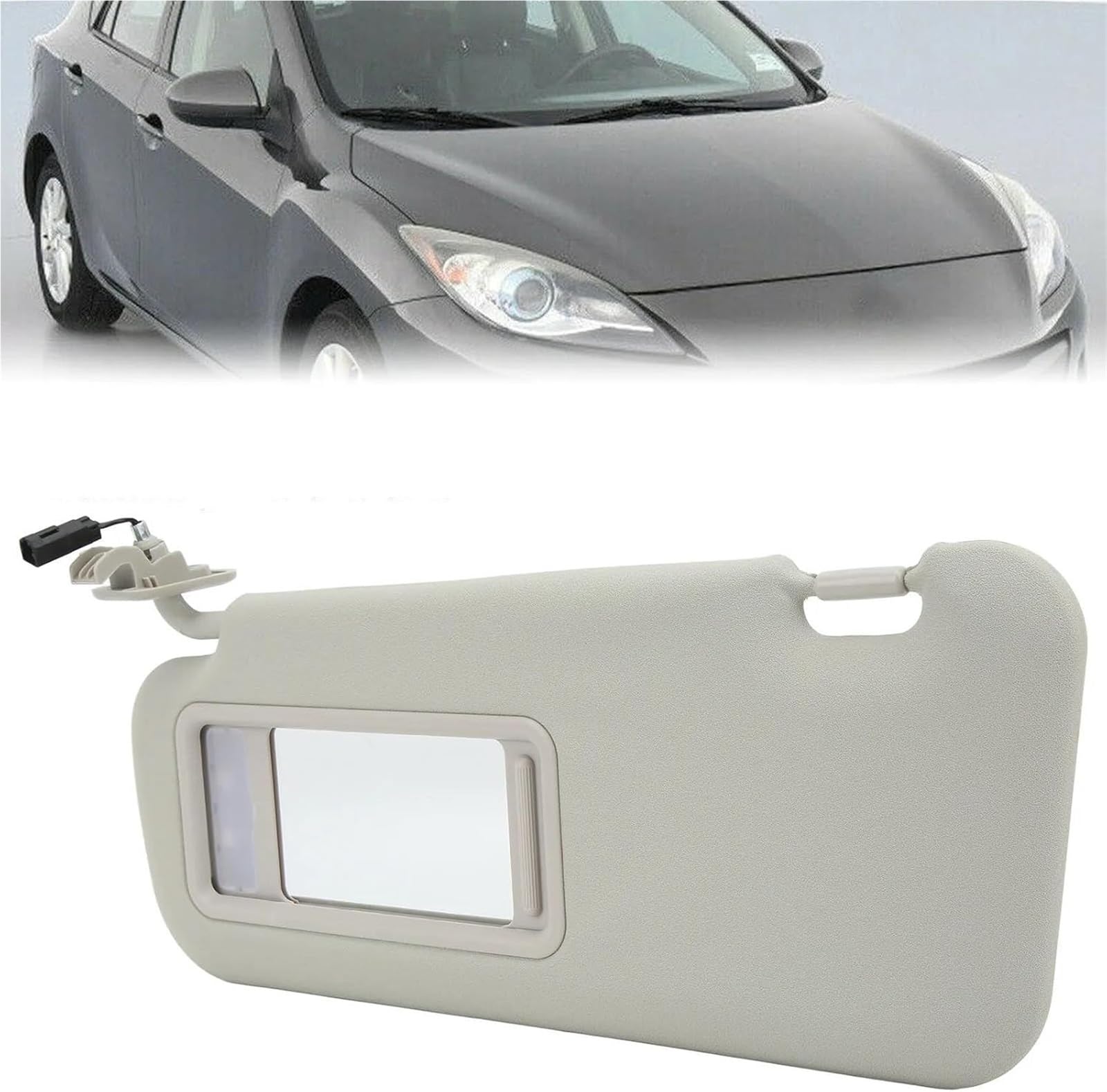 Pare-Soleil Avant Pare-Soleil pour Avant Gauche côté conducteur pour Mazda 3 pour Hatchback 2010-2013