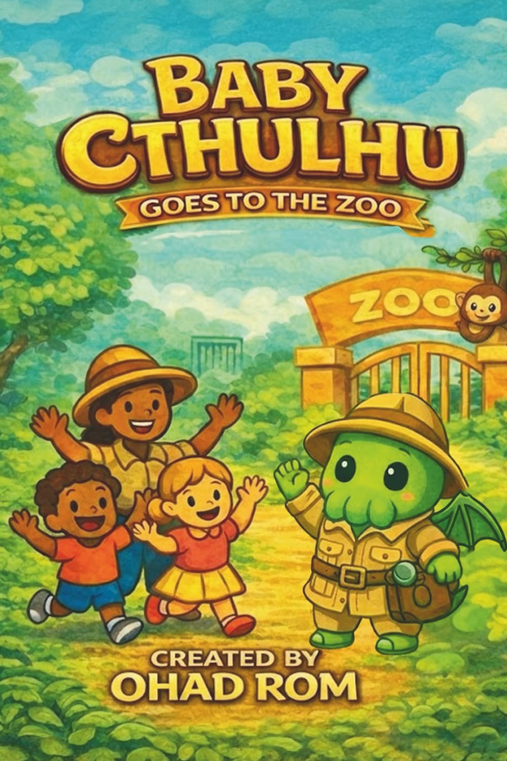 Baby Cthulhu Goes to the Zoo: A funny rhyming picture book about wild animals and tentacled trouble for ages 3-6: 2 (The Adventures of Baby Cthulhu)