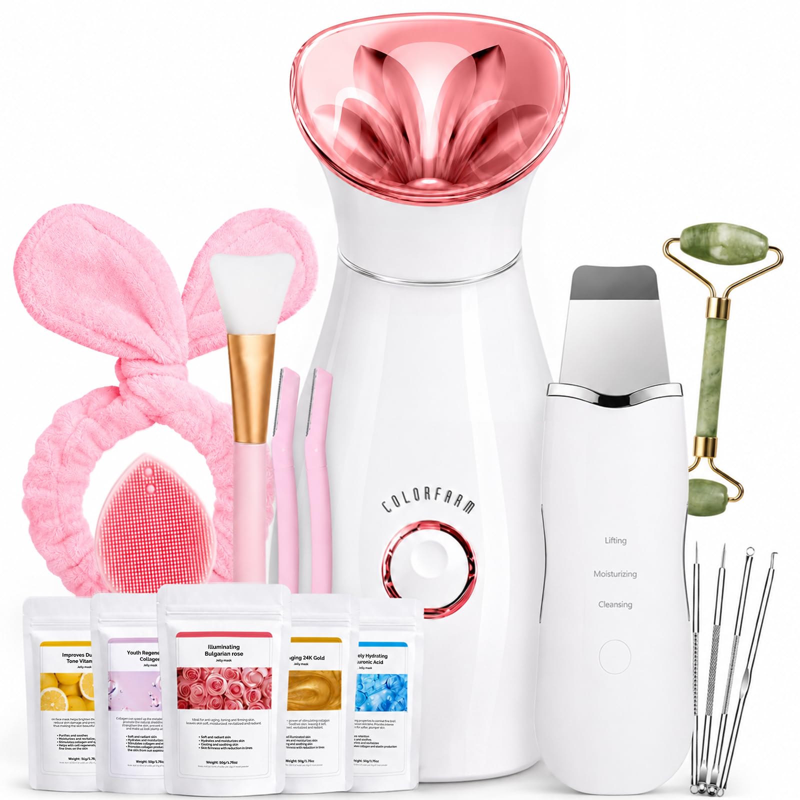 Amazon.com: Colorfarm Facial Steamer Spa Kit: Nano Ionic Face