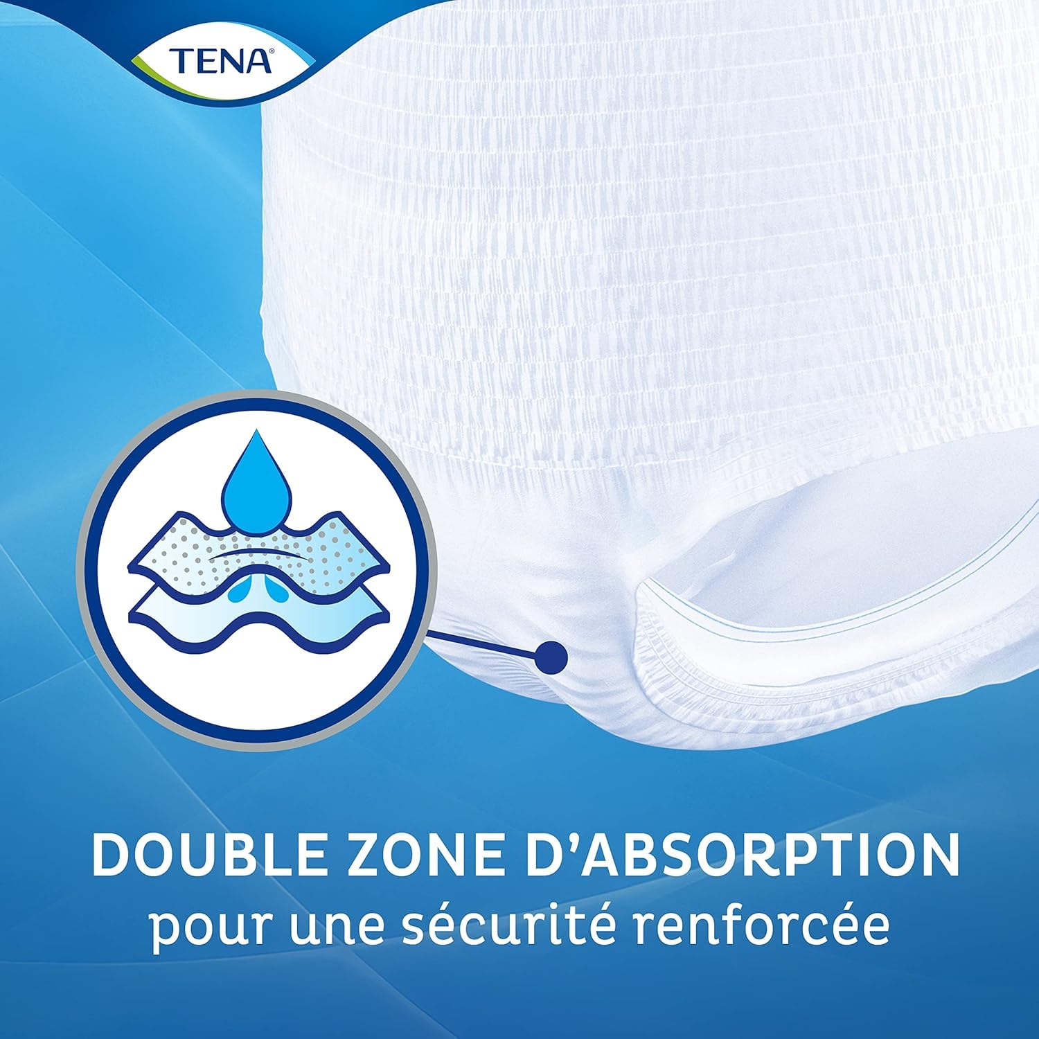 TENA Pants taille M - Sous-vêtements absorbants jetables unisexes pour incontinence - Pour fortes fuites urinaires - Pack de 56 pièces (4 x 14)
