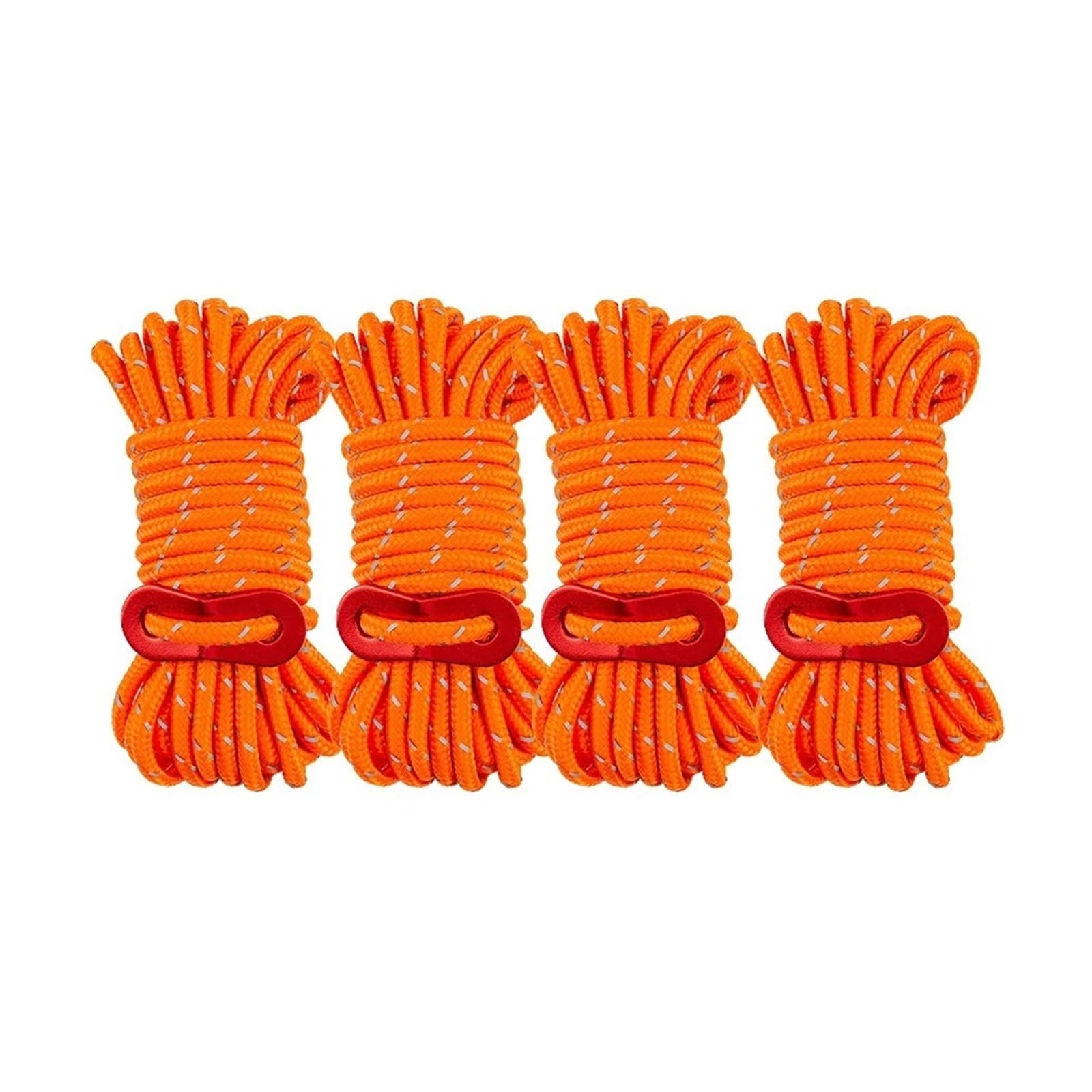 Guy Ropes Reflective Tent Guyline Ropes With Tensioner Adjuster Outdoor Rock Climbing Rescue Rope For Camping Hike Climb Tarp Canopy