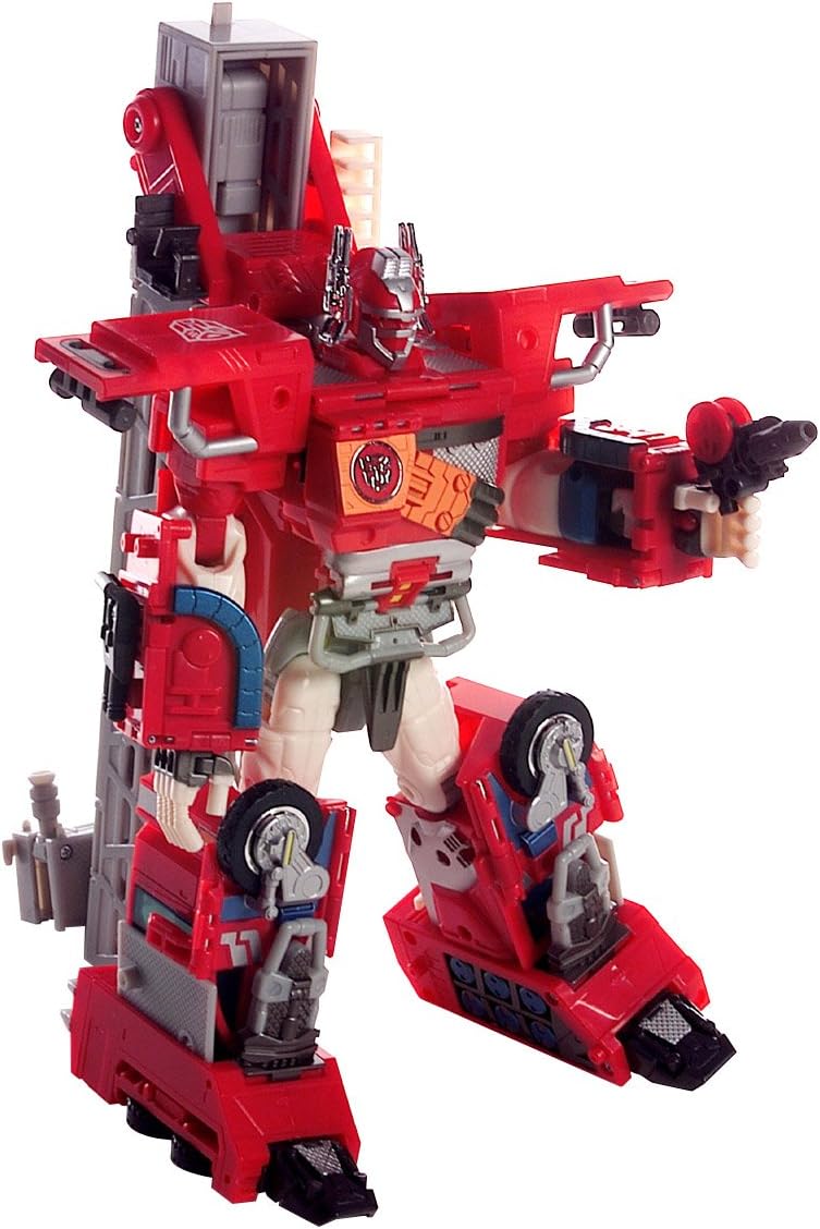 Exclusive Special Hasbro Transformers RID Robots in Disguise Deluxe Electronic Light & Sound Optimus Prime Fire Truck (2001