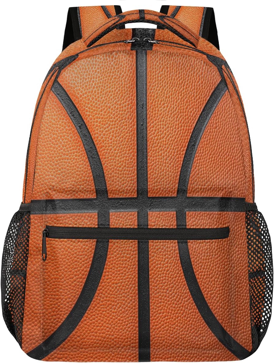 Art Basketball Skin Backpack for Women Men Kids 16 Inch Laptop Backpack Lightweight Travel Backpack Purse Casual Daypack School Backpacks for Girls Boys