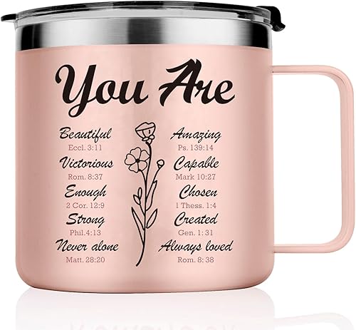 Miniatura 1 de Taza cristiana para el Día de la Madre, regalos religiosos para mamá, regalos religiosos para mamá, taza de 14 onzas con texto en inglés "God Says