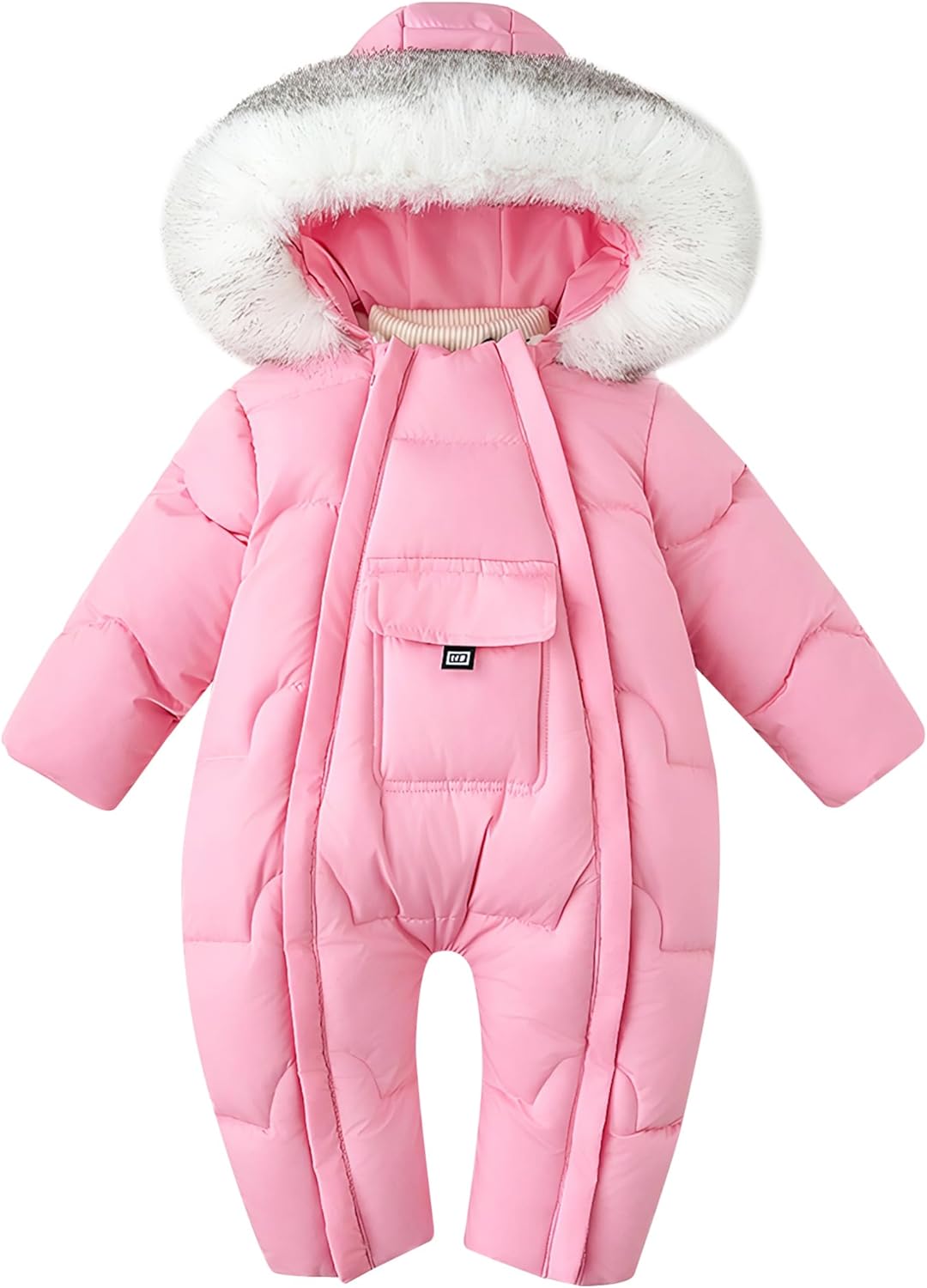 Baby Winter Jumpsuit Met Capuchon, Romper Snowsuit Jongens Meisjes Jumpsuit Met Lange Mouwen Warme Outfits Cadeau Marineblauw 66cm Hoge Kwaliteit