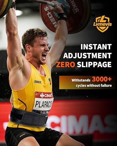 Miniatura 6 de Cinturones de levantamiento de pesas de alta calidad para hombres, cinturón de sentadillas resistente para gimnasio, cinturón de entrenamiento