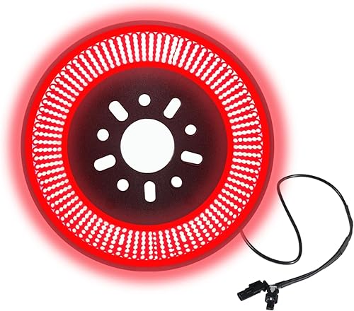 Miniatura 2 de Wrangler JK - Luz de freno de neumático de repuesto compatible con Wrangler JKJKU 2007-2018, tercera luz de freno, luces de anillo rojo para