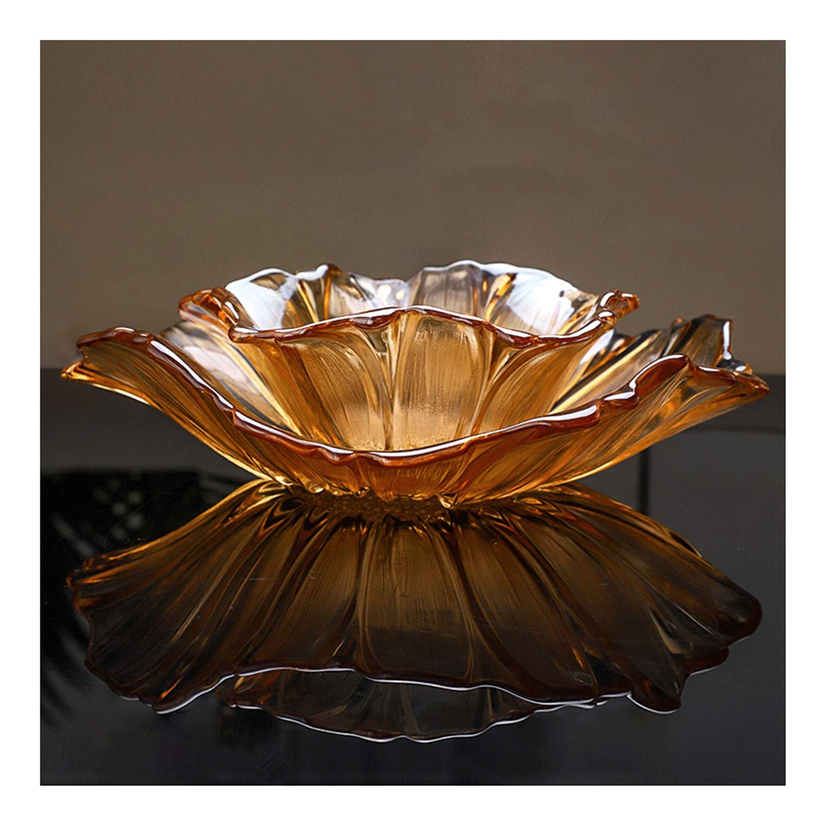 Assiettes de présentation, bol à fruits, bol à fruits en verre, plateau de service d'apéritif pour fêtes, chips et trempettes ou collations, assiette d'hébergement 2 ensembles de combinaisons de bas