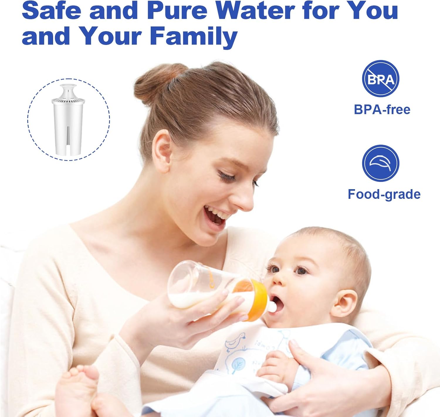 BREAUILL Replacement for Brita® Water Filter, Pitchers and Dispensers, Water Pitcher Filter Water Filter Replacement Compatible with Brita® Classic, OB03, Mavea® 107007 35557 (4pcs-Classic Style) - Image 9