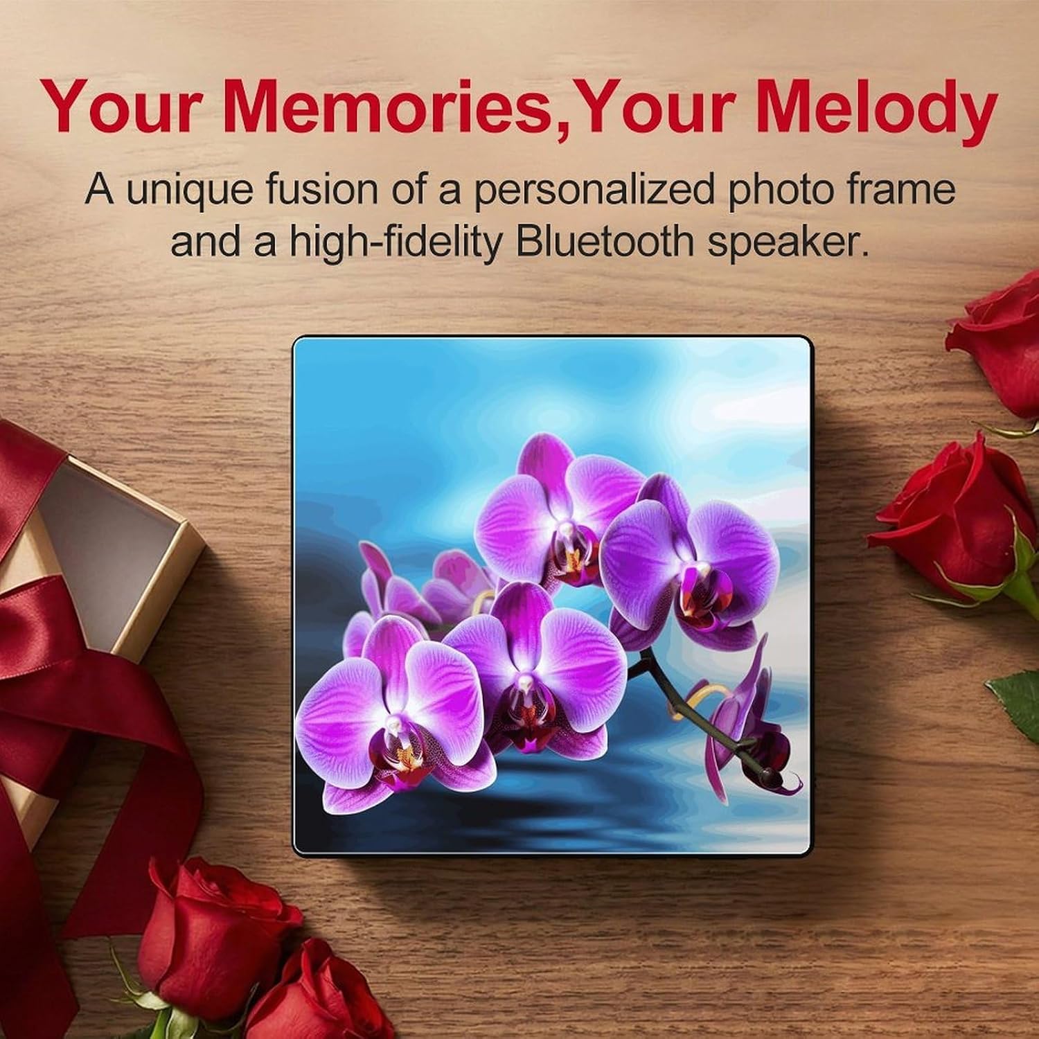 Music Fridge Magnet, Acrylic Magnetic Bluetooth Speaker MP3 Player image 5