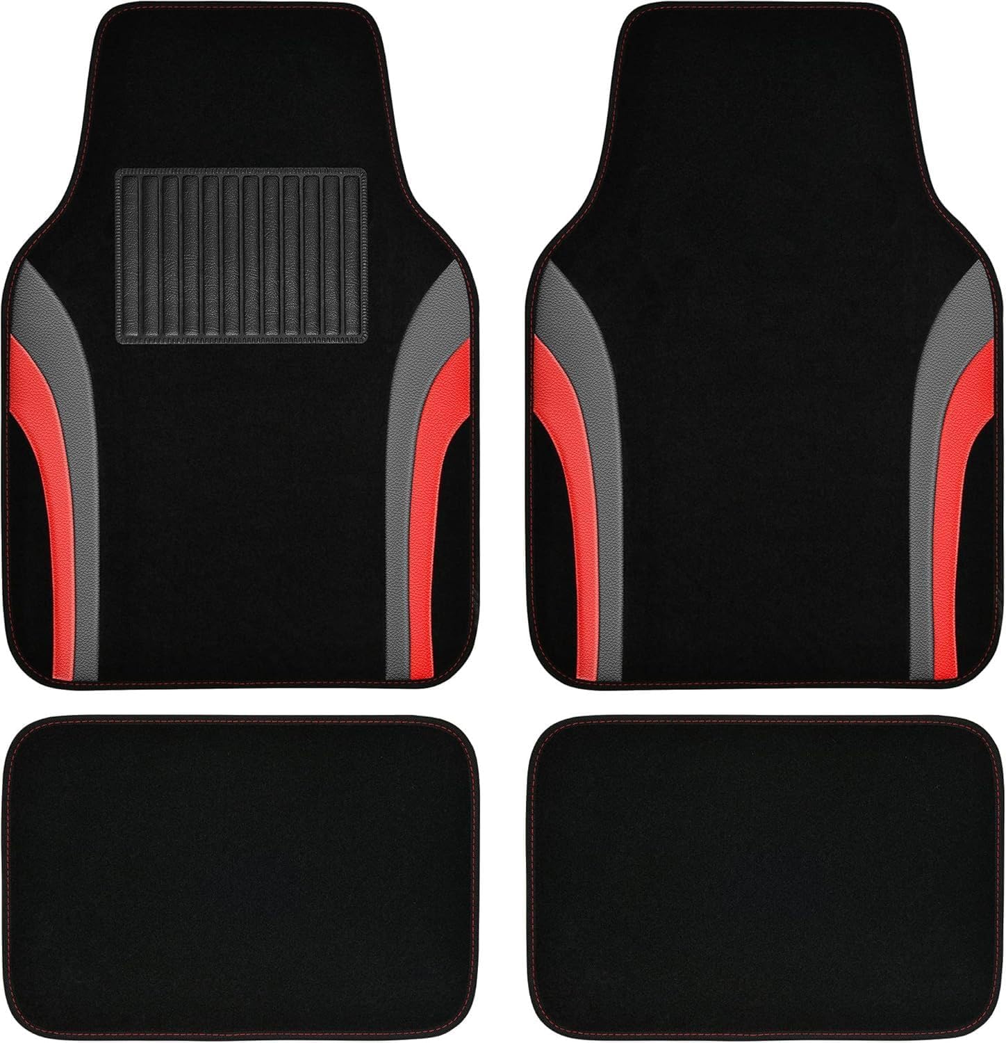 IYOUGSIAS Car Mats, for Nissan Micra (K13) Hatchback 2010-2017 All-Weather Automotive Carpets Duty Floor Liners,Anti-Slip Vehicle Interior Durable Front and Rear Set,A