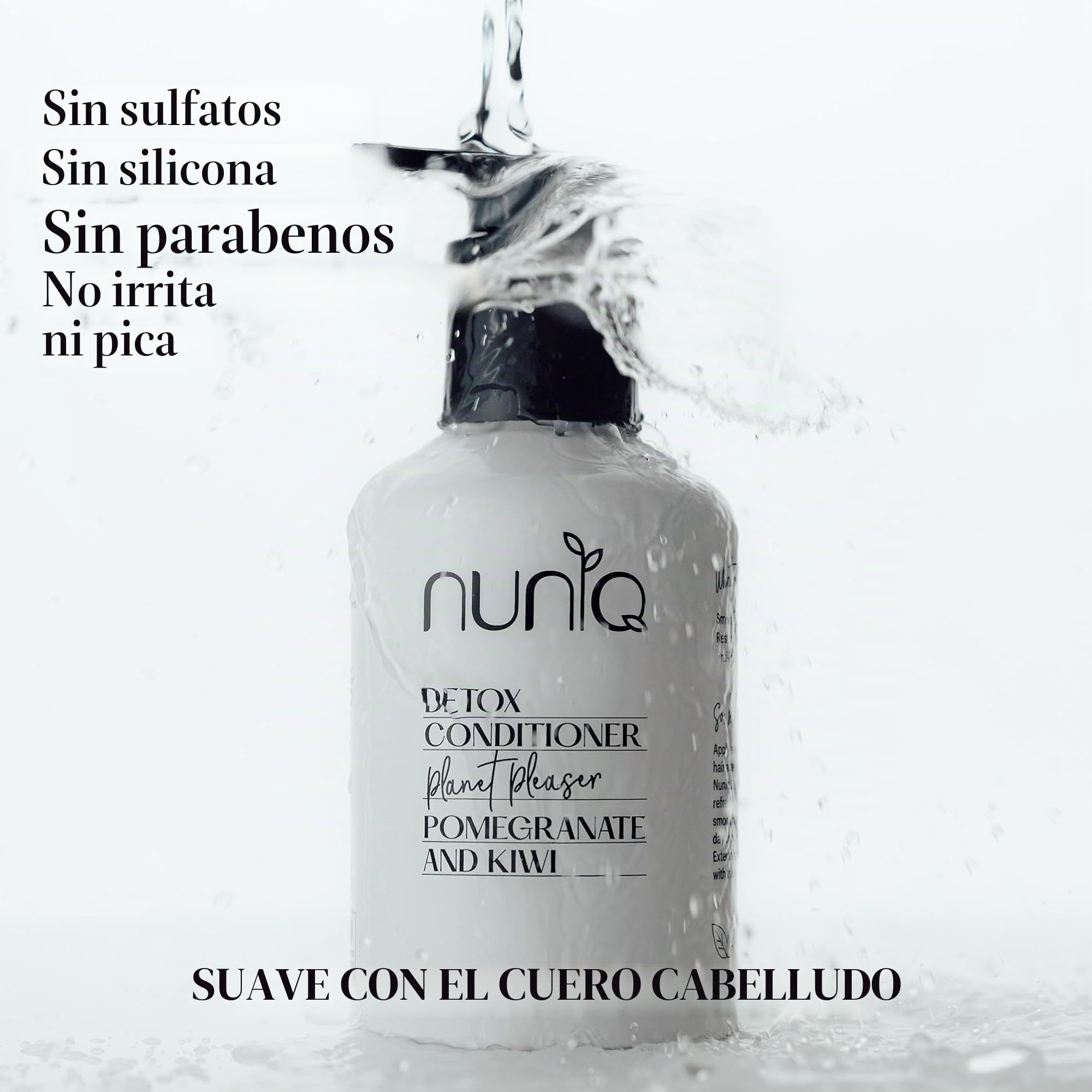 Pack Champú + Acondicionador Sin Sulfatos ni Siliconas 2×250 ML, Rutina Detox para Cuero Cabelludo Sensible y Cabello Seco, Fino o Rizado, Hidratación y Control del Frizz, Vegano & Eco-Friendly