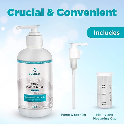 Miniatura 7 de Perio Maintenance - Enjuague bucal sin alcohol, enjuague bucal concentrado para mal aliento, placa, dientes sensibles y gingivitis o enfermedad de