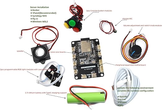 AI Voice Learning Peripheral Expansion Motherboard Dev Suit for DIY Education Robotics Toy AI Enthusiasts (FOLOTOY-01)