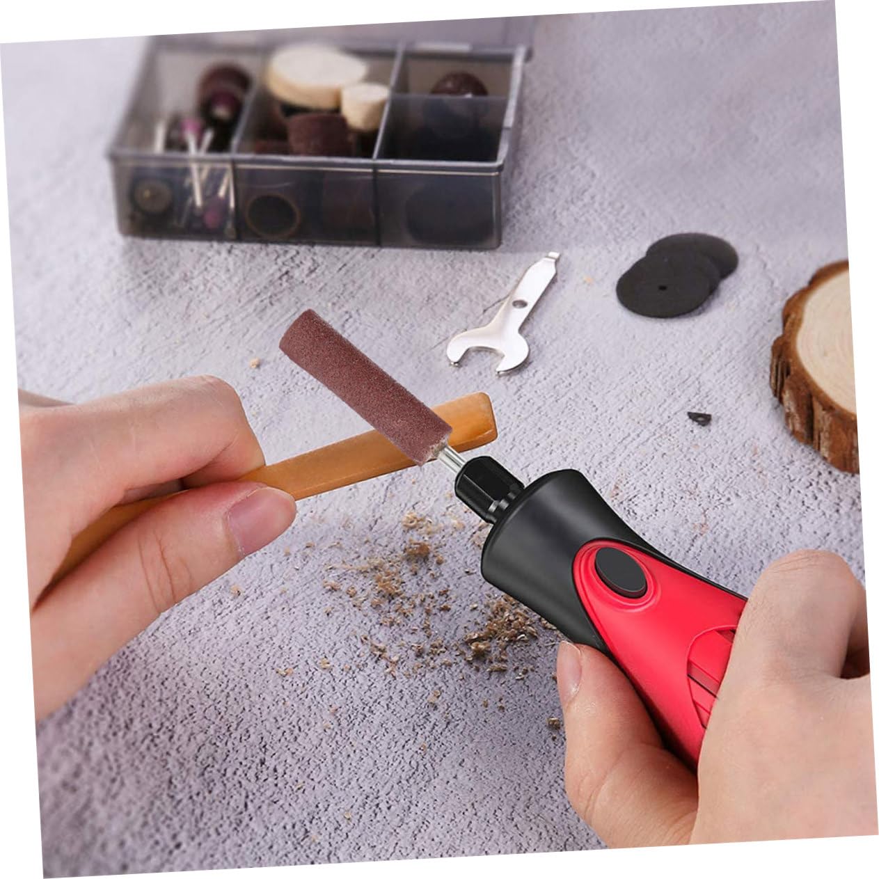 Zerodeko 1 Set Di Mole Abrasive A Lamelle: Tamburo Di Carta Vetrata A Grana 80/240 Con Gambo Da 6 Mm Per Rettifica Di Precisione E Finitura Superficiale - Testa Di Lucidatura Cilindrica
