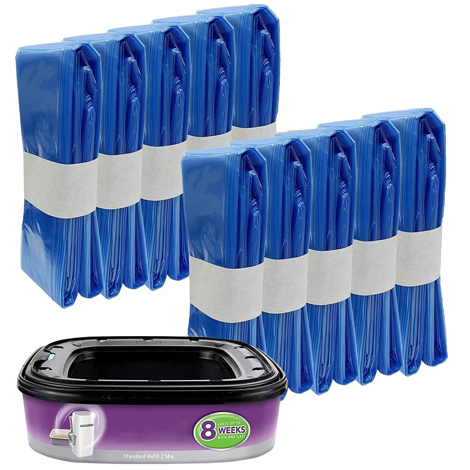 Pack de 10 recambios compatibles con Foppapedretti Maialino Angelcare Tommee Tippee Twist para Click Simplee Tec LitterLocker II - Contenedor de pañales antiolor