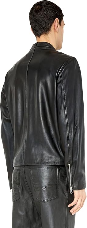 ディーゼル DIESEL レザージャケット ライダースジャケット　袖切替　L Amazon.co.jp: [Diesel] (ディーゼル) メンズ レザージャケット